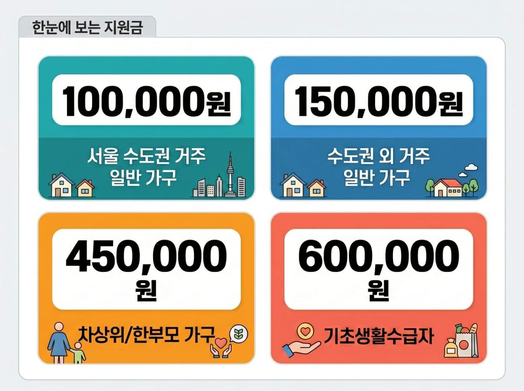 고유가 피해지원금 신청방법 대상자별 지급 금액 안내